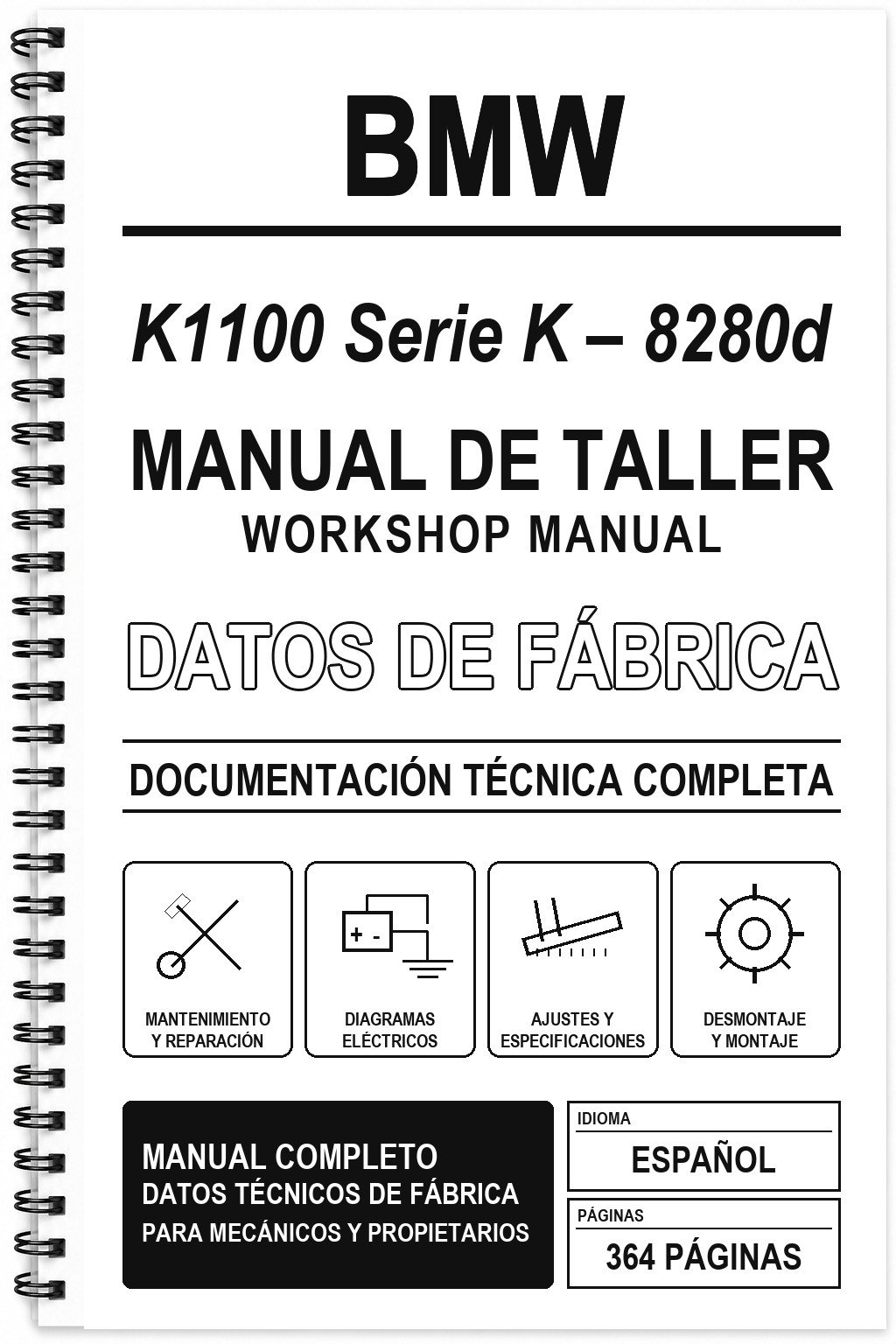 Manual de Taller BMW K1100 Serie K – 8280d