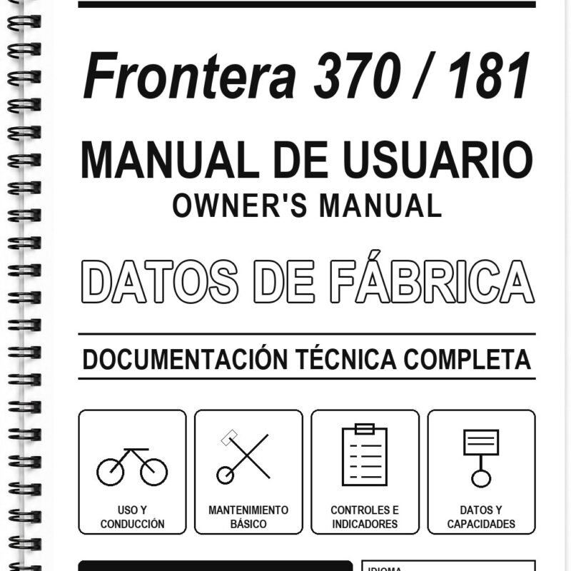 Manual de Usuario Bultaco Frontera 370 / 181