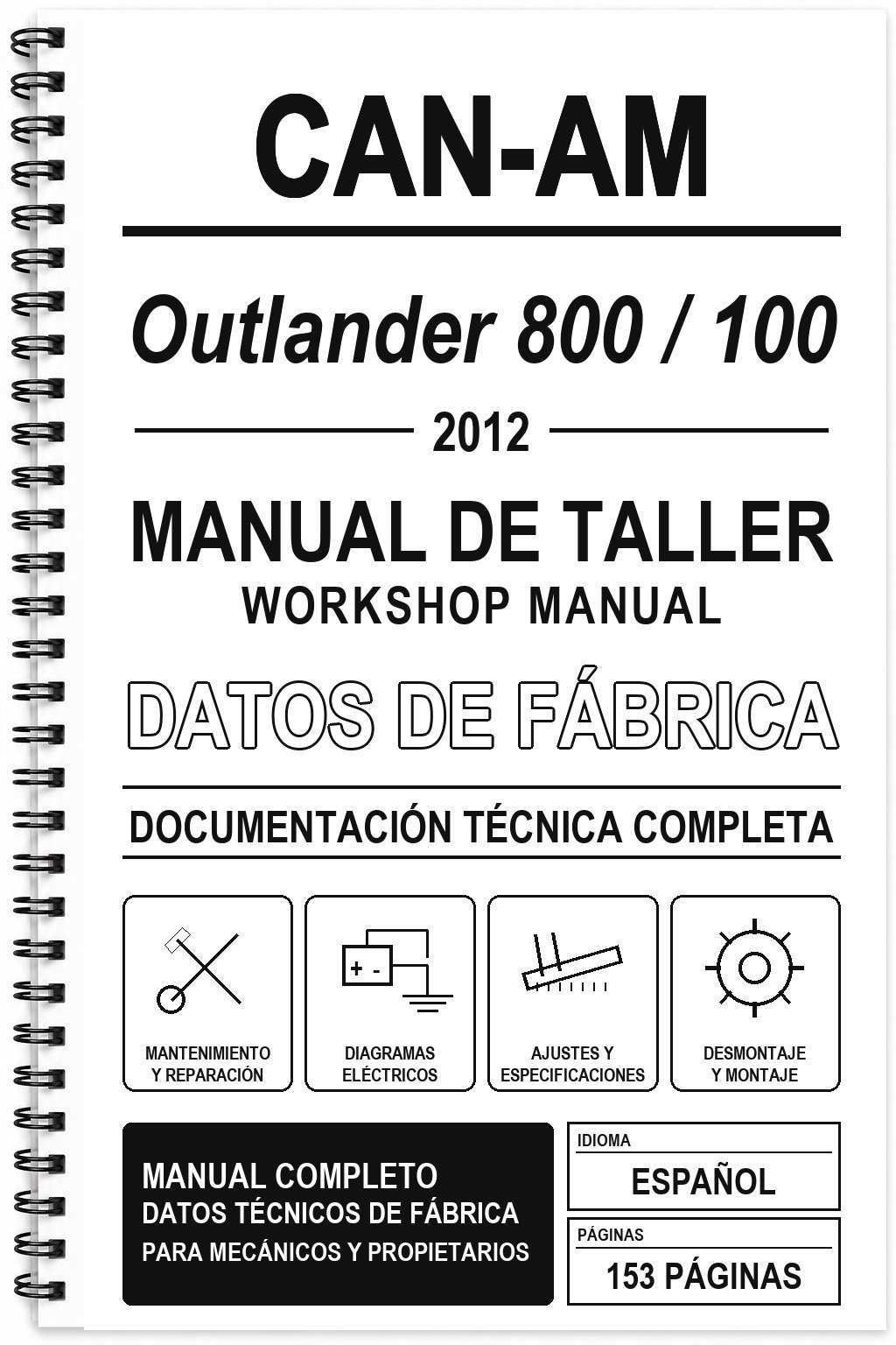 Manual de Taller Can-Am Outlander 800 / 100 (2012)