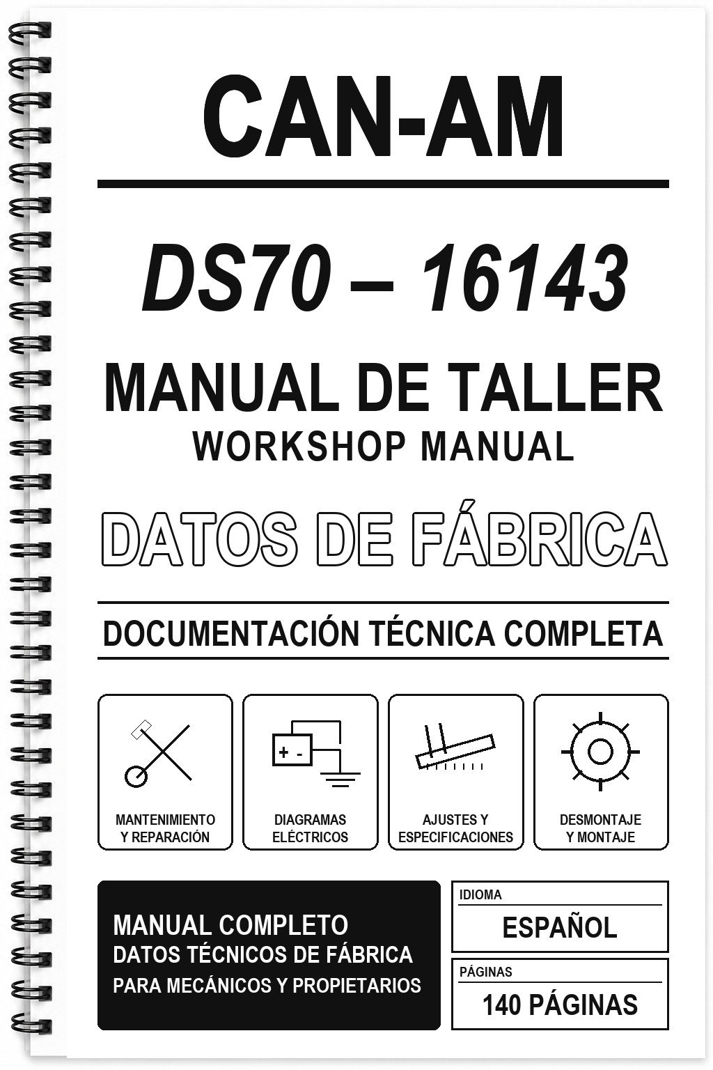 Manual de Taller Can-Am DS70 – 16143