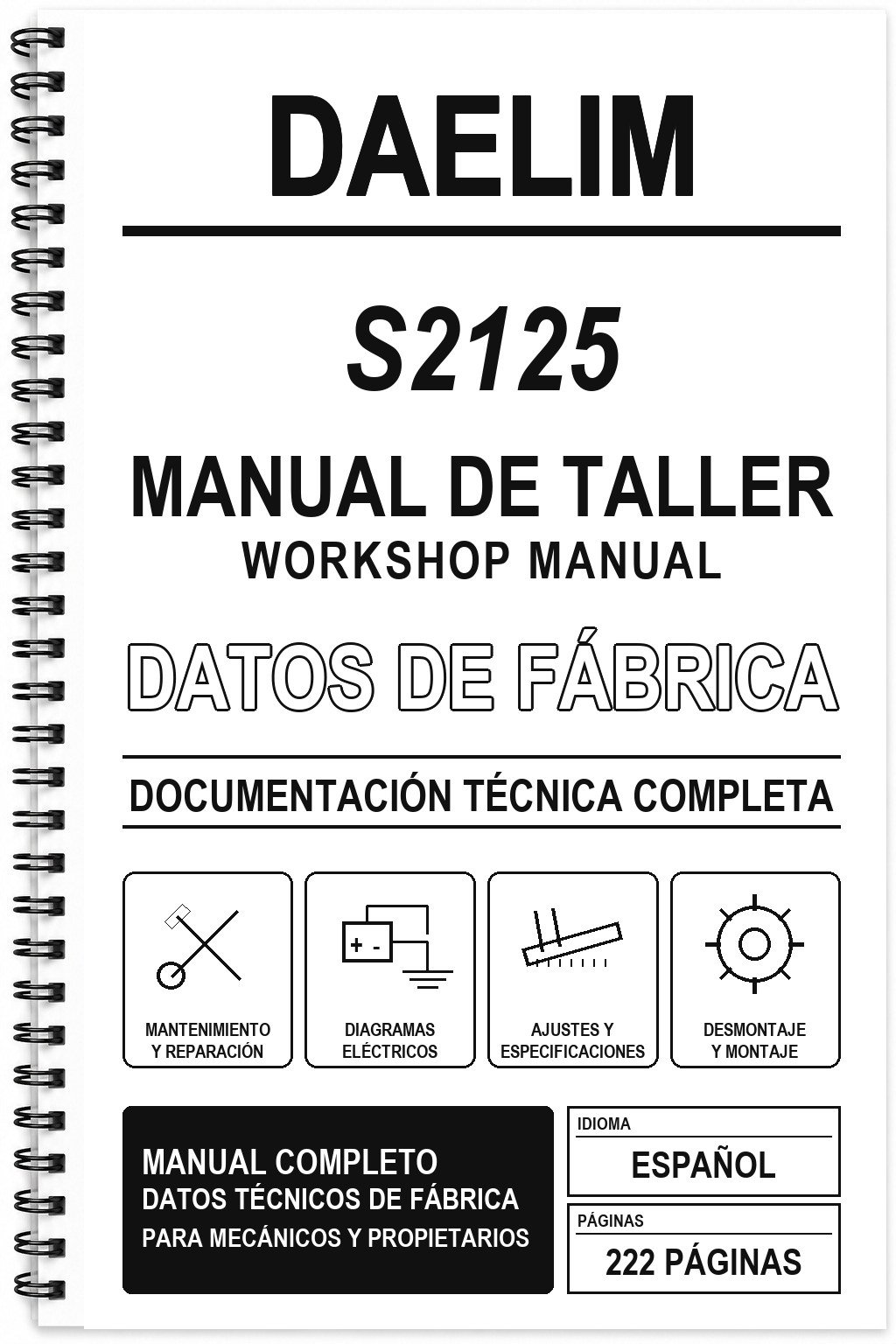Manual de Taller Daelim S2125