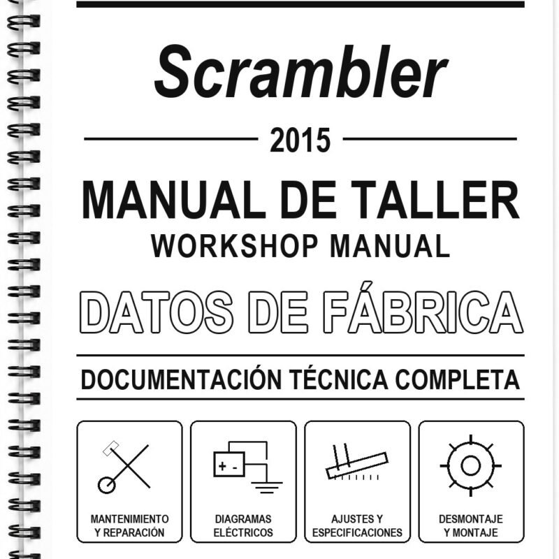 Manual de Taller Ducati Scrambler (2015) (Inglés)