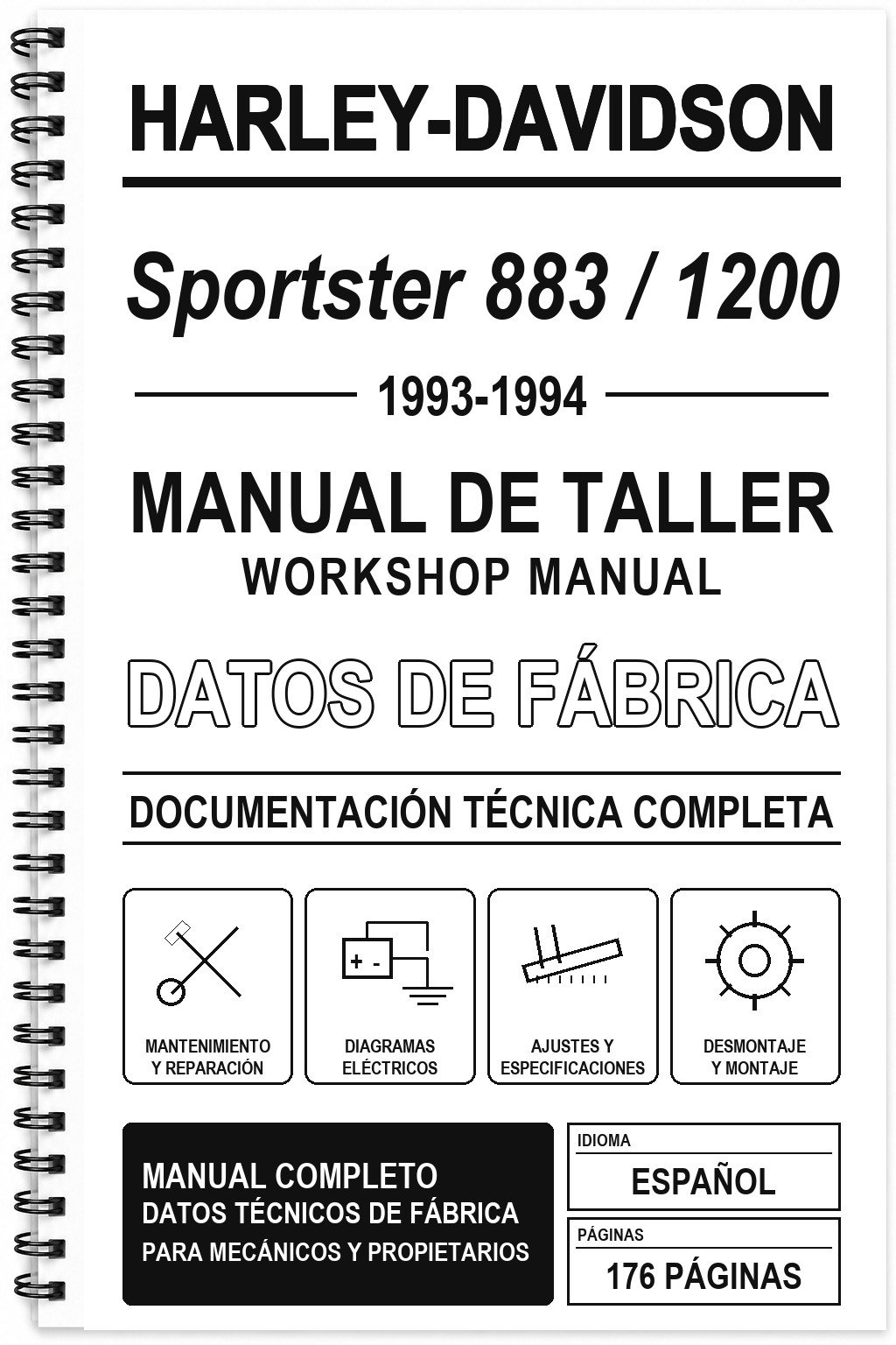 Manual de Taller Harley-Davidson Sportster 883 / 1200 (1993-1994)