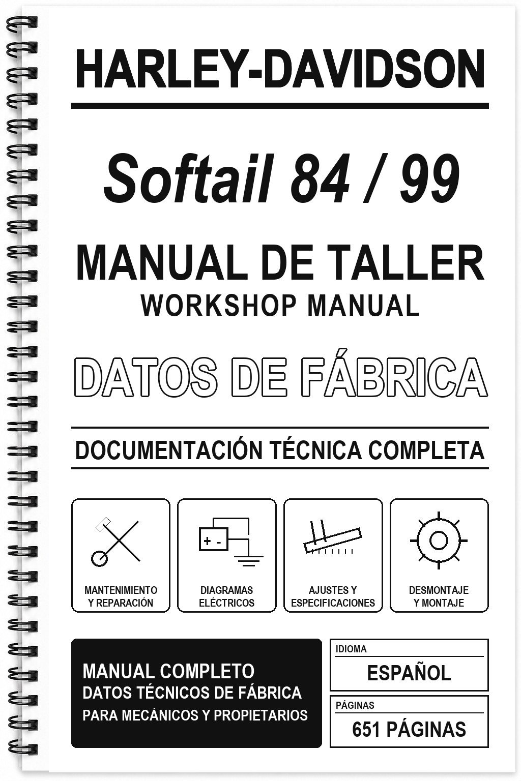 Manual de Taller Harley-Davidson Softail 84 / 99