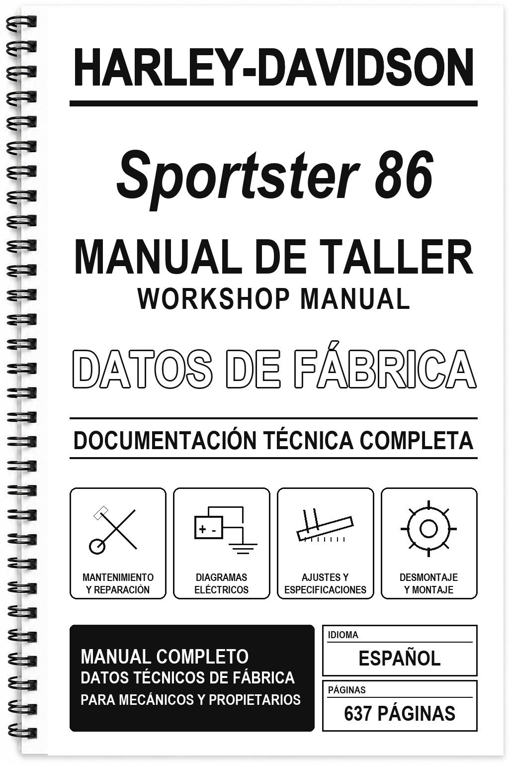 Manual de Taller Harley-Davidson Sportster 86
