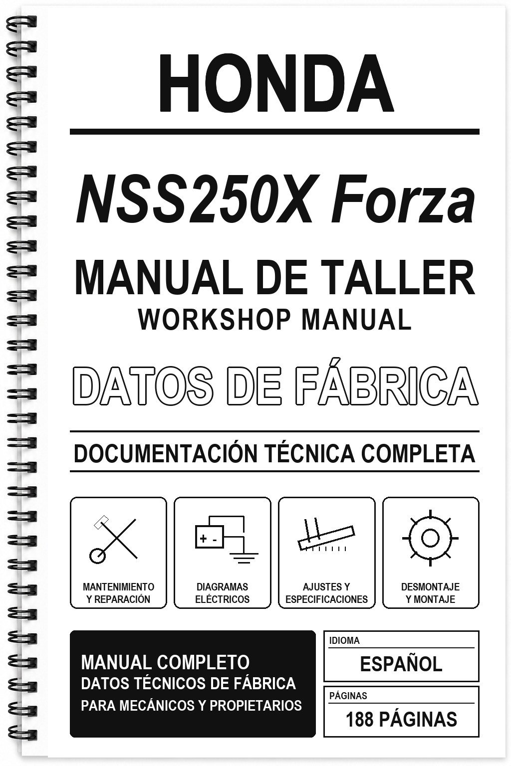 Manual de Taller Honda NSS250X Forza
