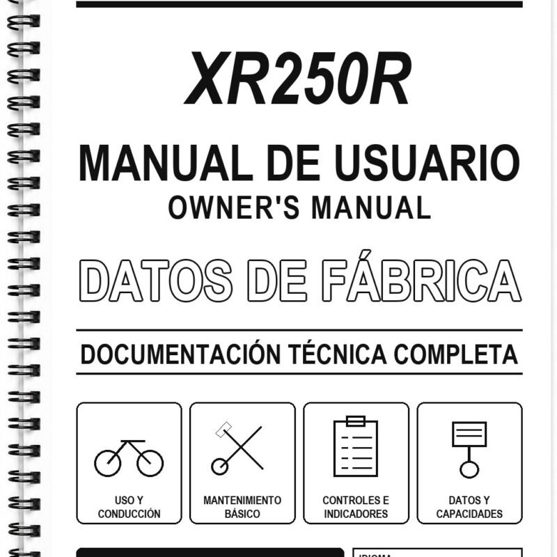 Manual de Usuario Honda XR250R (Ruso)