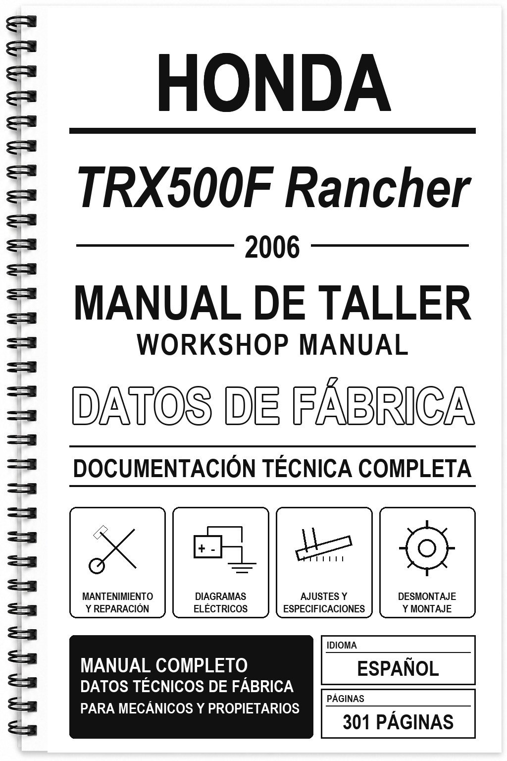 Manual de Taller Honda TRX500F Rancher (2006)