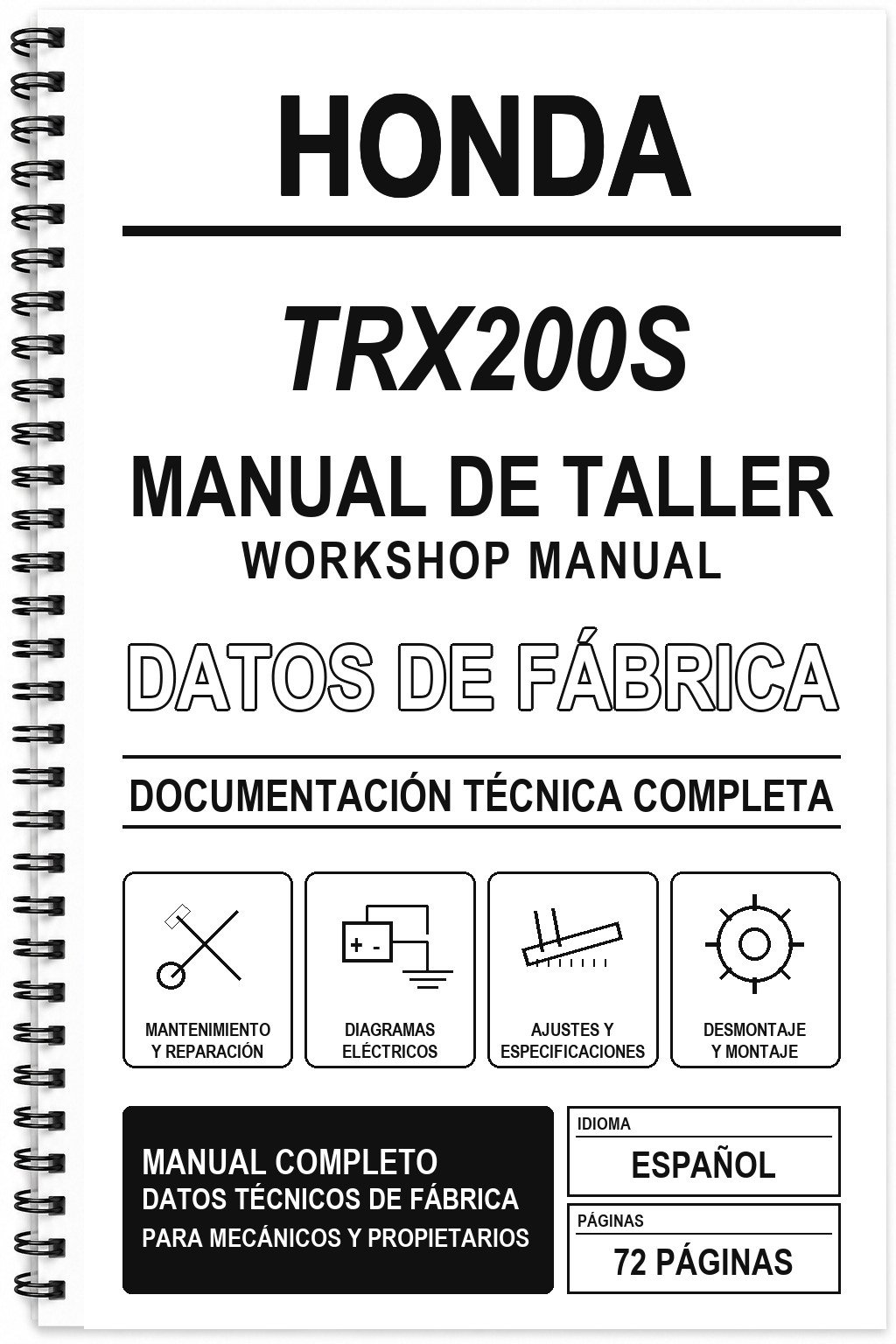 Manual de Taller Honda TRX200S