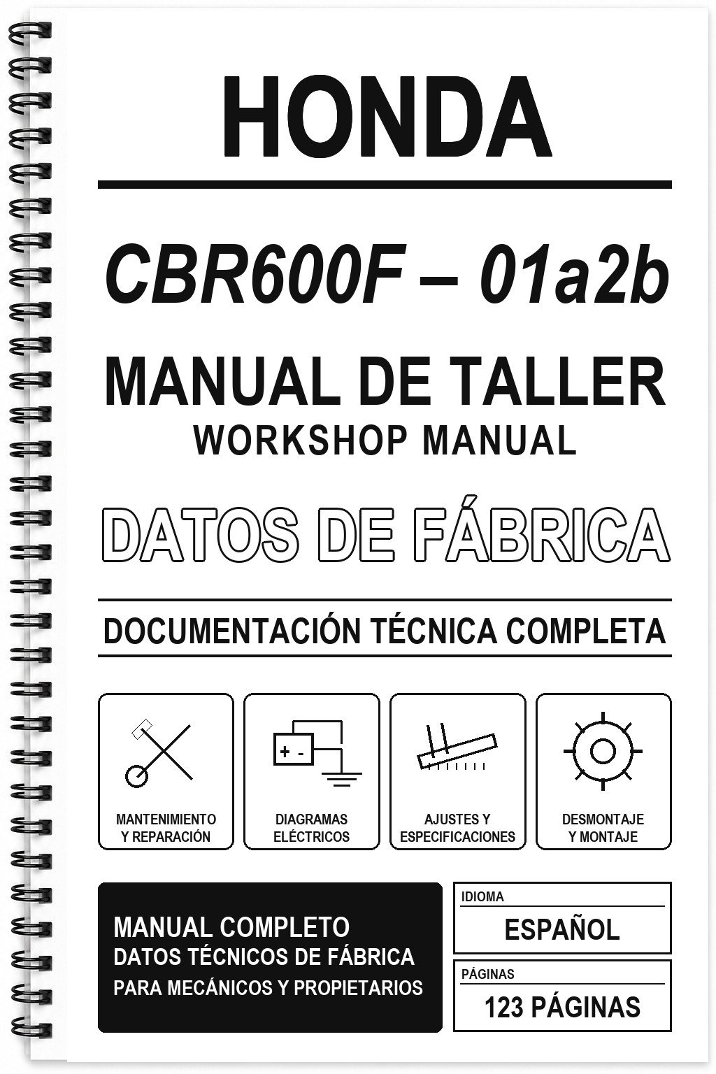 Manual de Taller Honda CBR600F – 01a2b