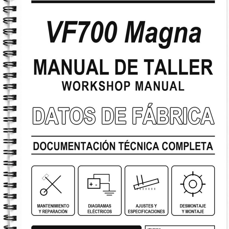Manual de Taller Honda VF700 Magna (Inglés)