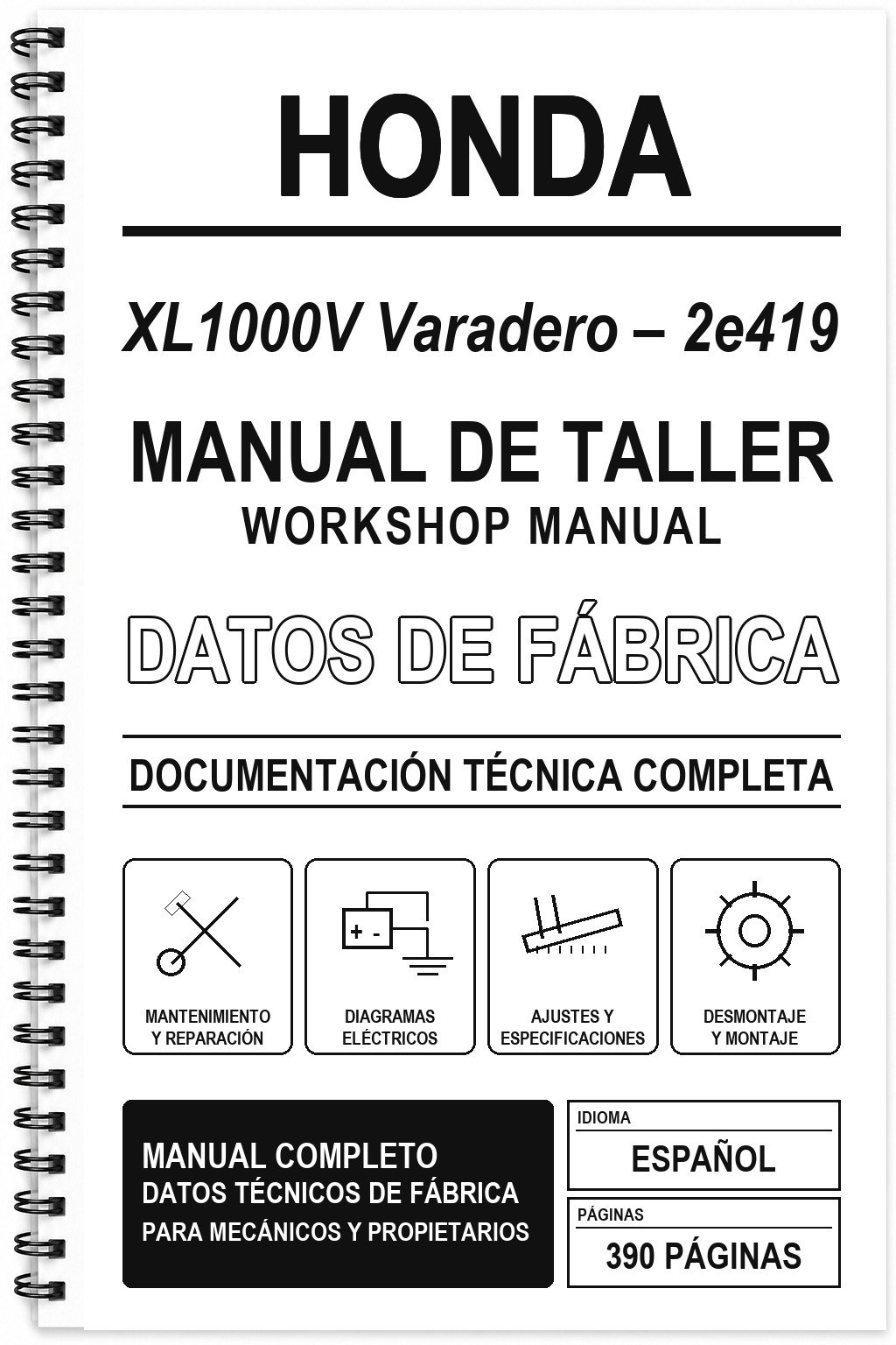 Manual de Taller Honda XL1000V Varadero – 2e419