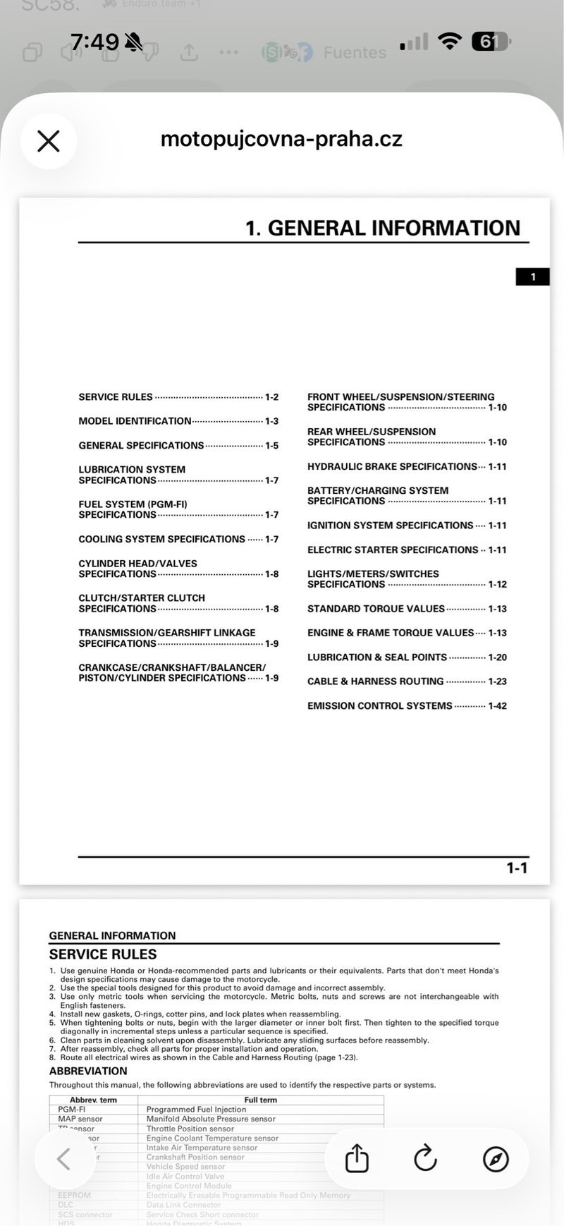 Manual de Taller Honda CBF1000 2006-2008 - Imagen 2