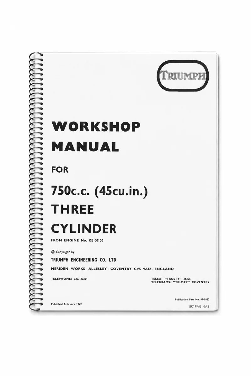 Manual de Taller Triumph AMERICA 1976