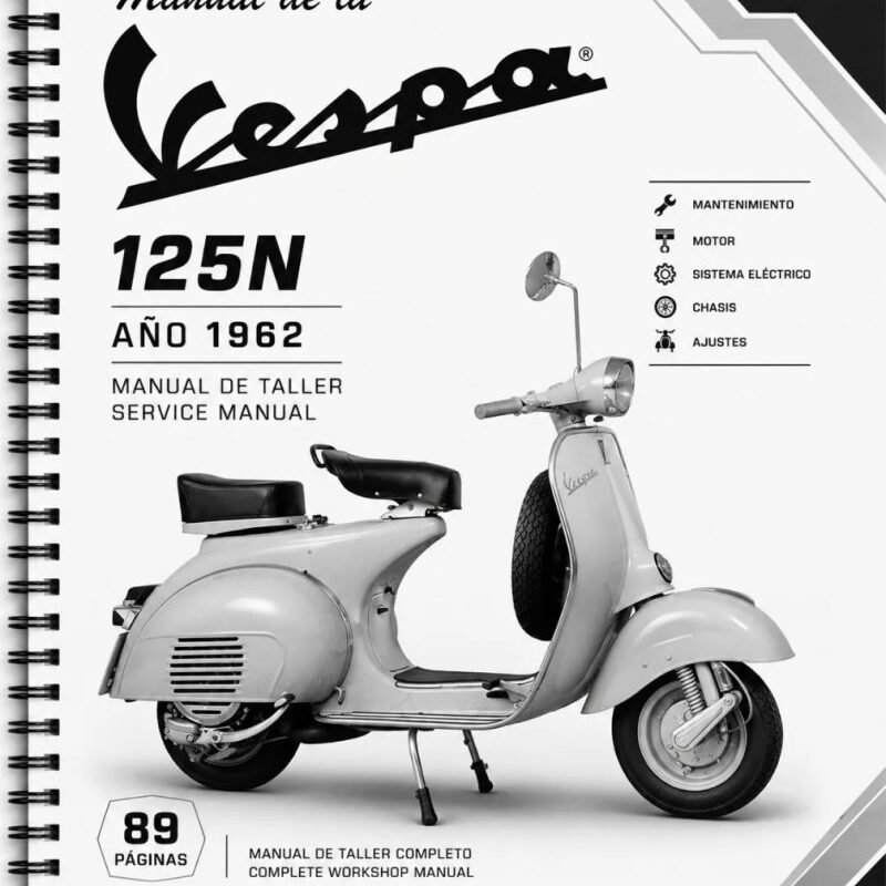 Manual Taller Vespa 125N Año 1962