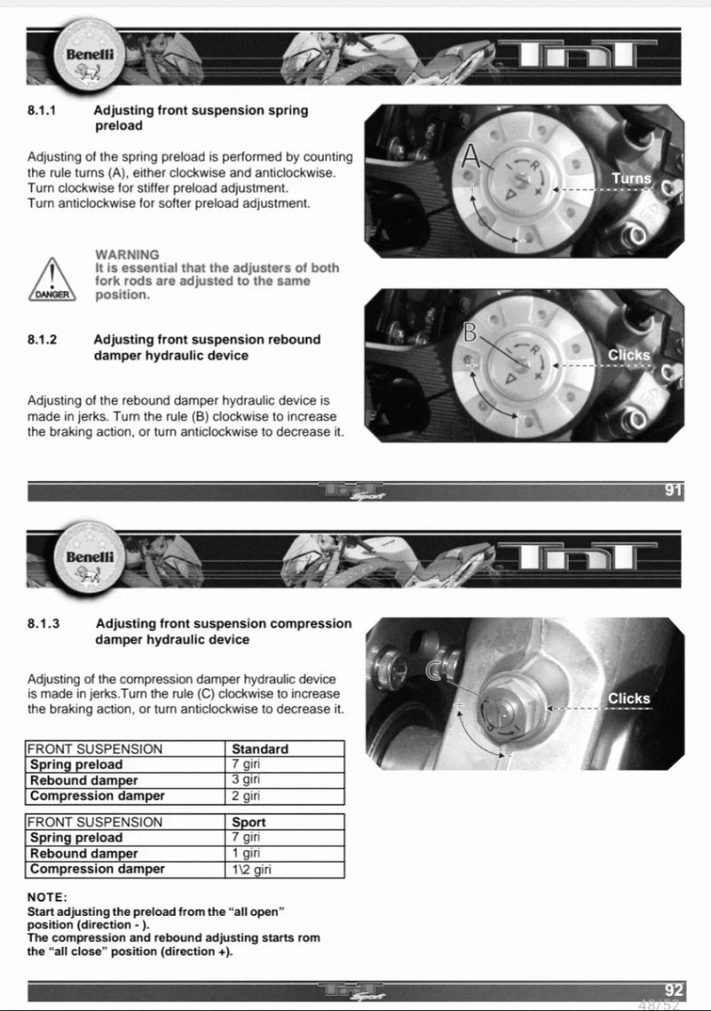 Manual de Taller Benelli TnT - Imagen 3