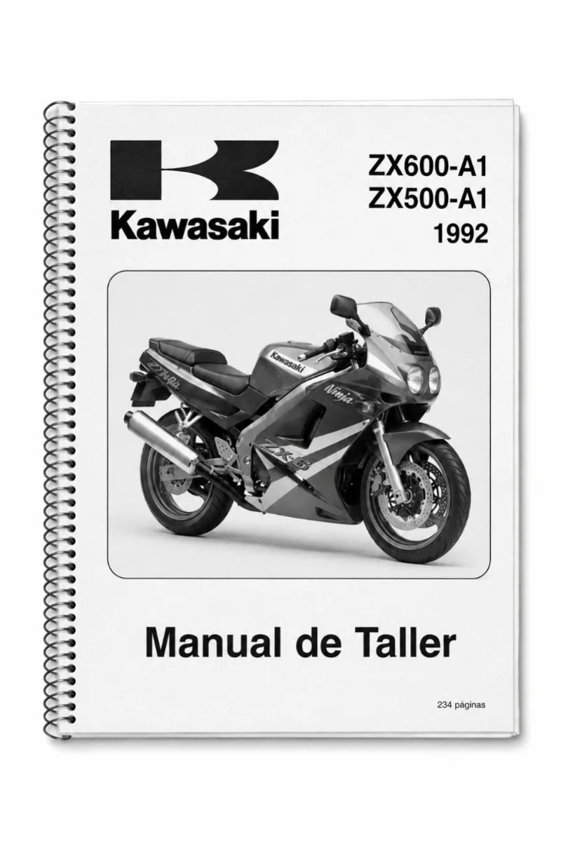 Manual de Taller Kawasaki ZX600-A1 y ZX500-A1 1992