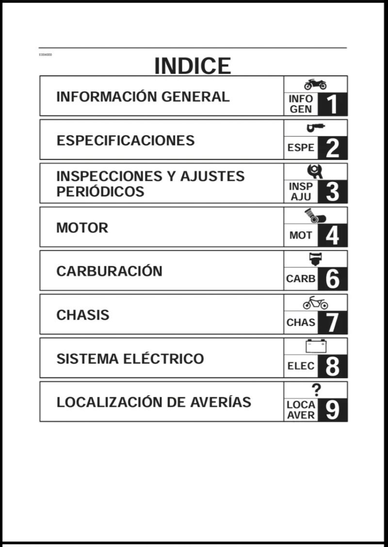 Manual de Taller Yamaha XVS650 1997 - Imagen 2