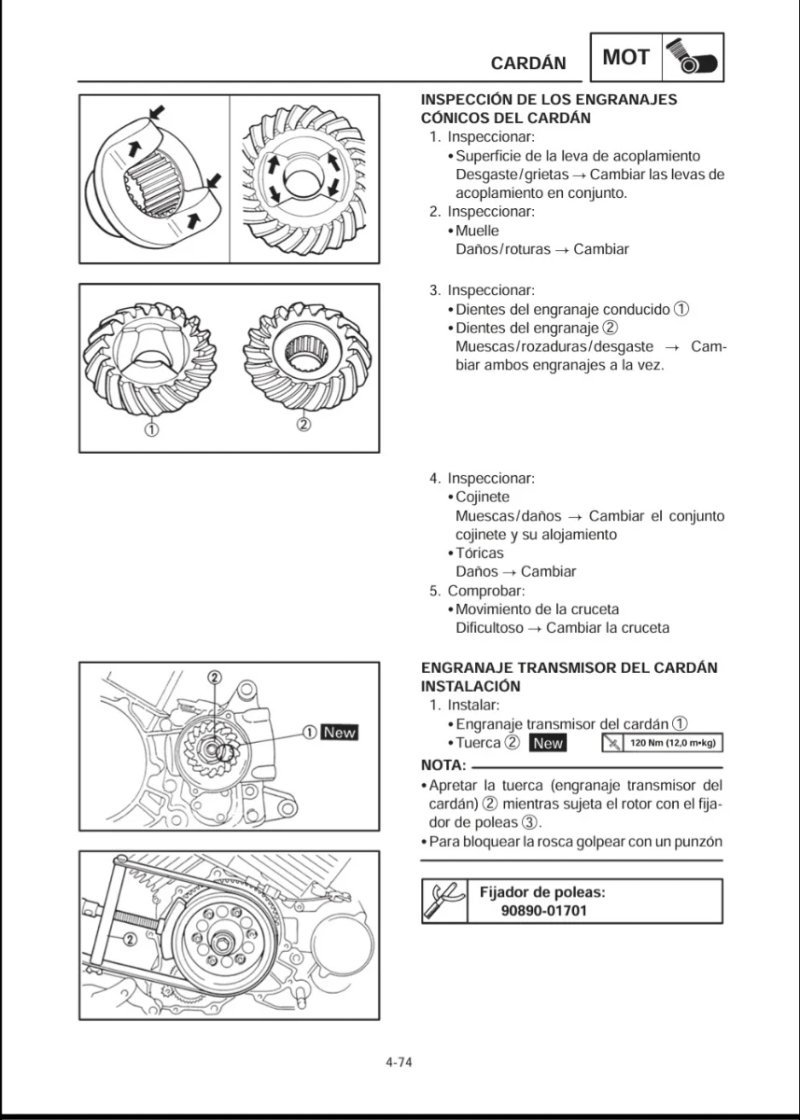 Manual de Taller Yamaha XVS650 1997 - Imagen 3