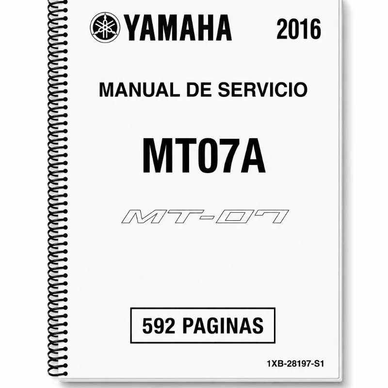 Manual de Taller Yamaha MT07A 2016