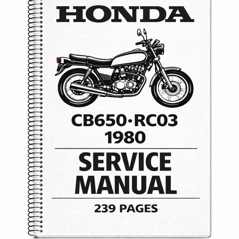Manual de Taller Honda CB650 RC03 1980