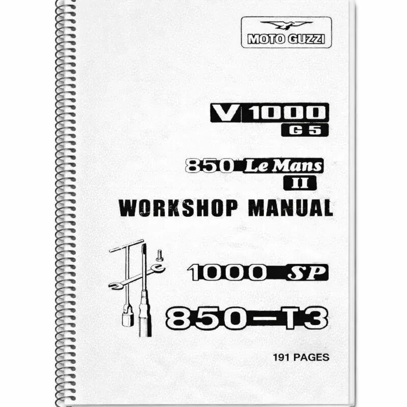 Manual Taller Moto Guzzi 850 Le Mans II,T3,1000 SP