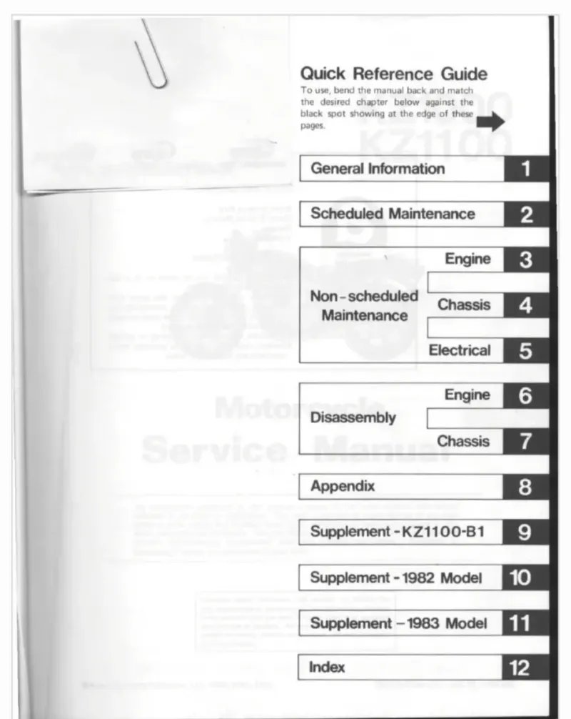 Manual de Taller Kawasaki KZ1000/ KZ1100/ Z1000 - Imagen 2
