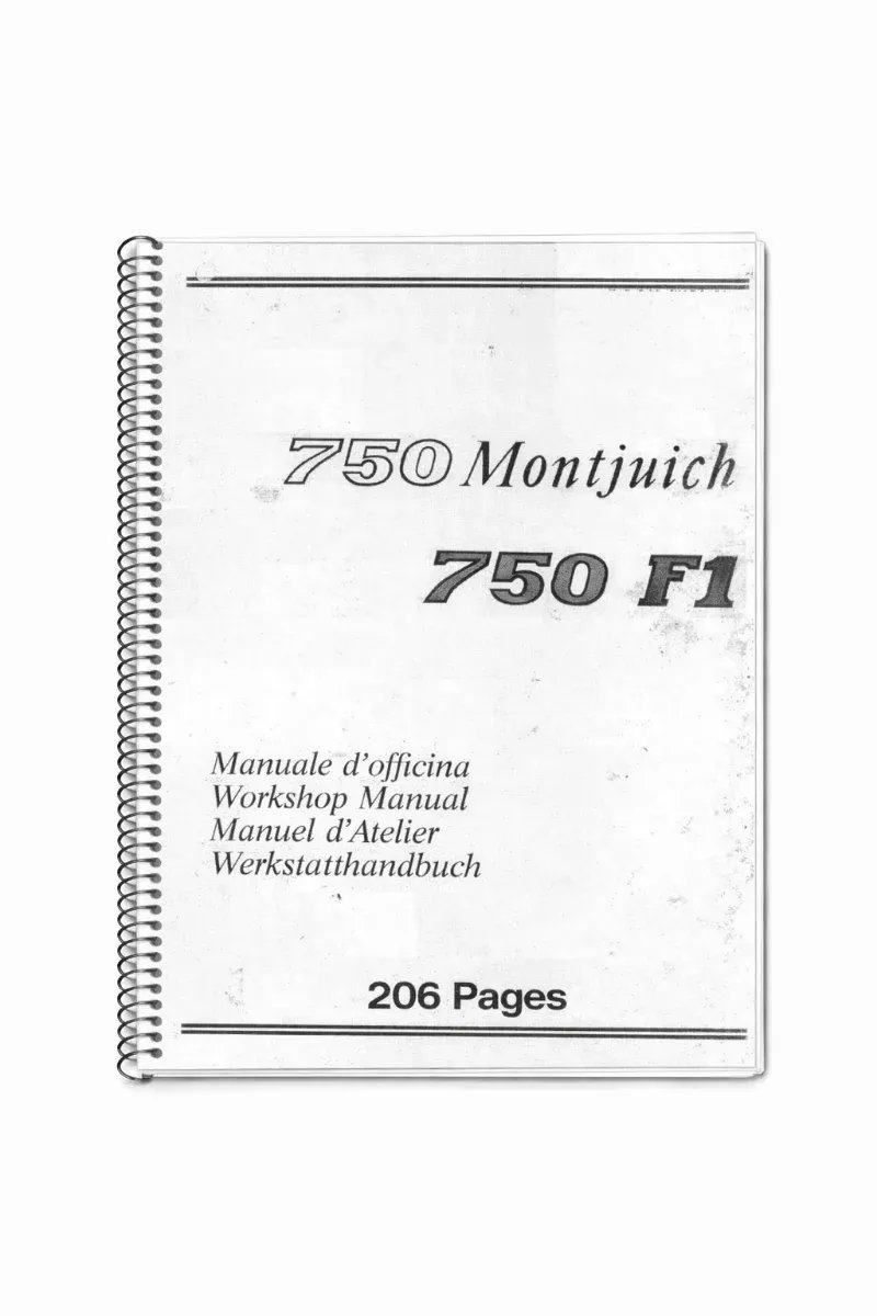 Manual de Taller Moto 750 Montjuich F1