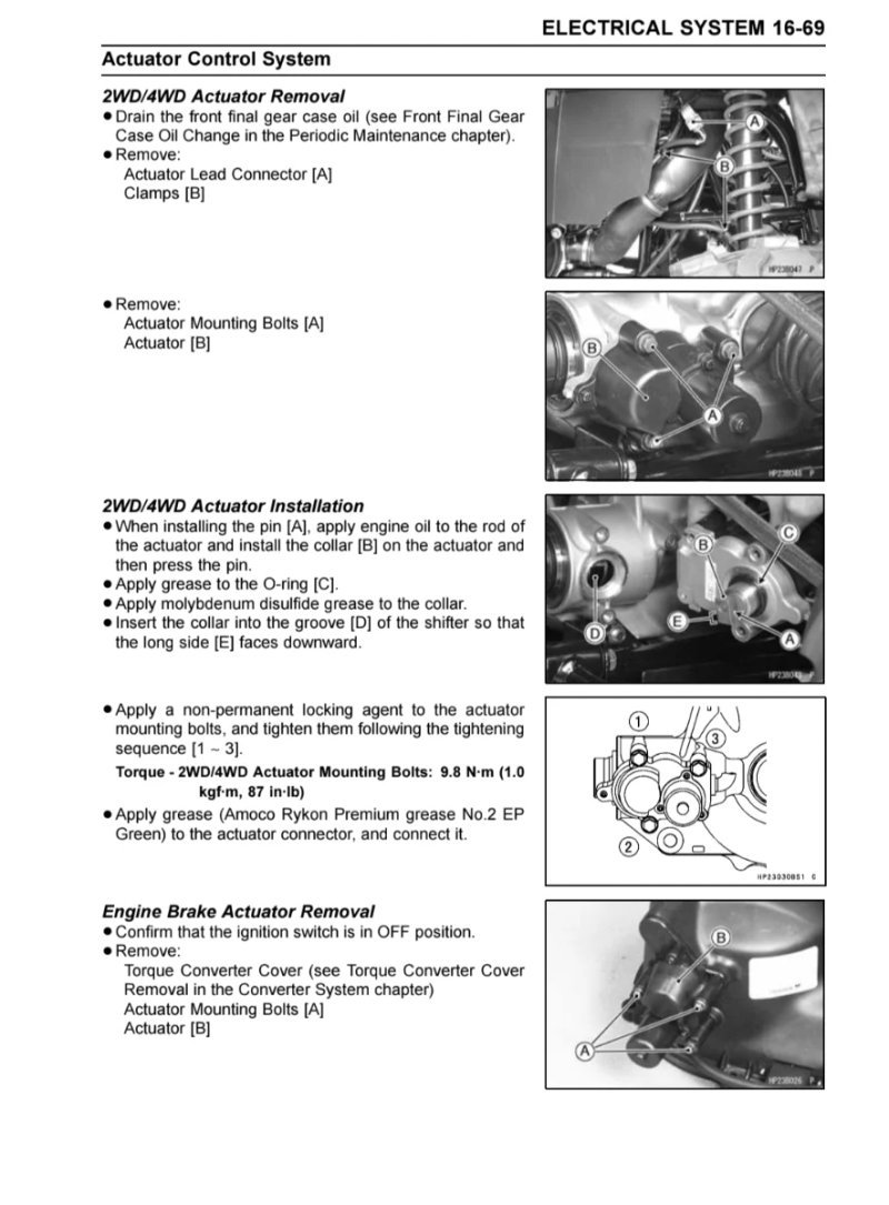 Manual de Taller Kawasaki Brute Force 750 2007 - Imagen 3