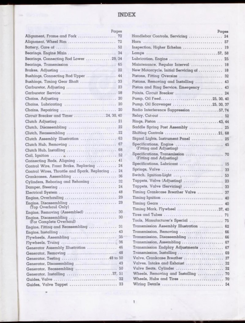 Manual de Taller Harley 1940-1958 SV Servi-Car - Imagen 2