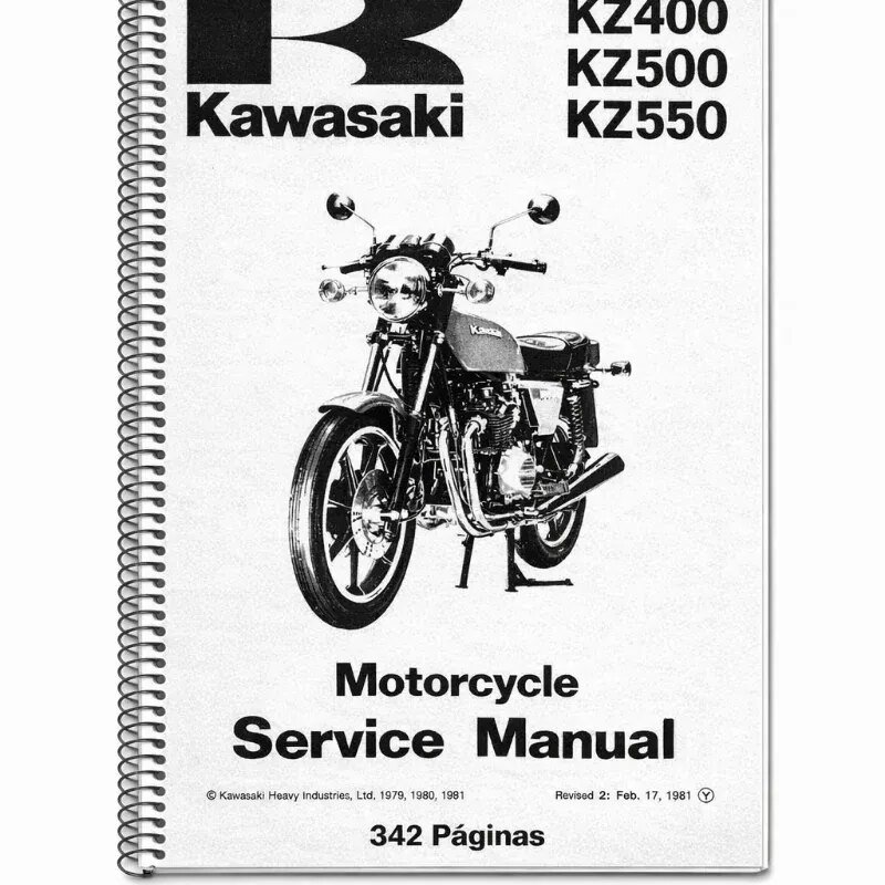 Manual Servicio Kawasaki KZ400 KZ500 KZ550 1981