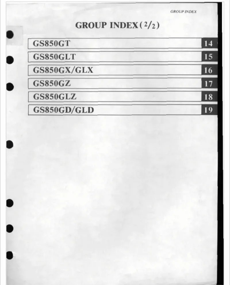 Manual de Taller Suzuki GS850G - Imagen 2