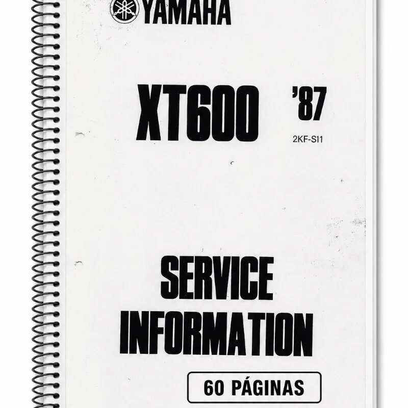 Manual Taller Yamaha XT600 2KF 1987