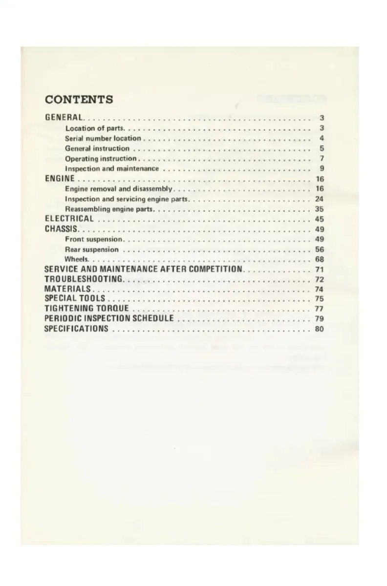 Manual de Taller Suzuki RM125 1979 - Imagen 2