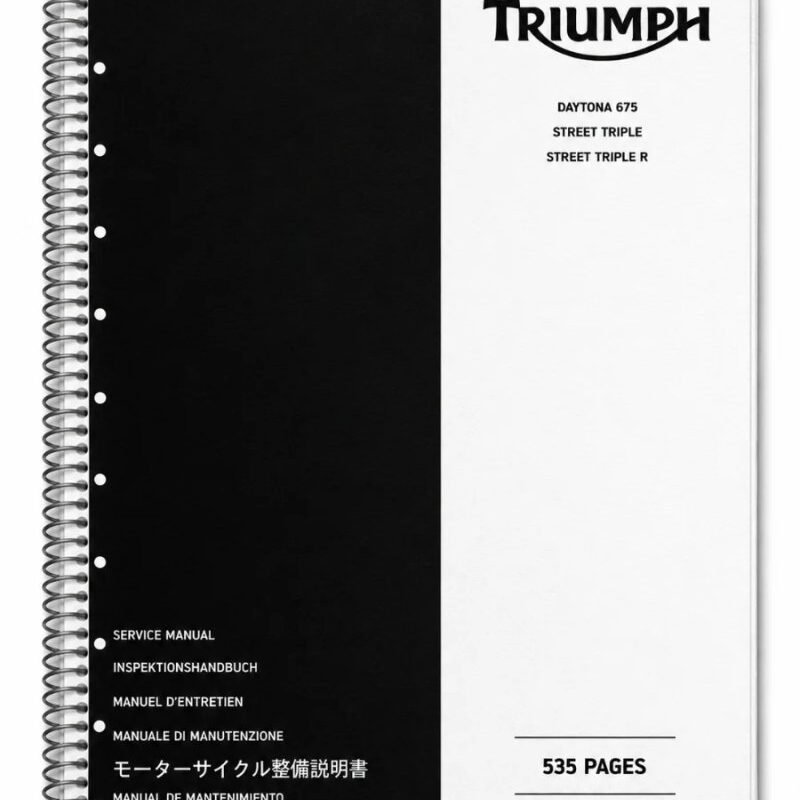 Manual deTaller Triumph Daytona 675 Street Triple