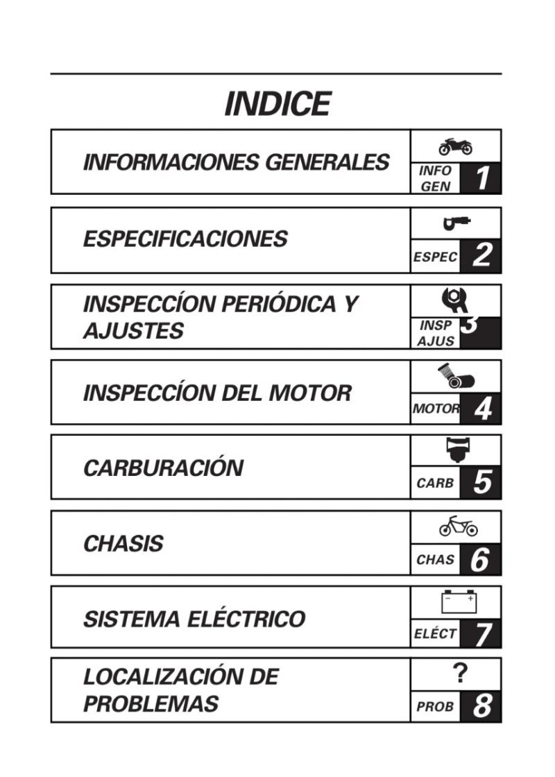 Manual de Taller Yamaha XTZ 125 2003 - Imagen 2