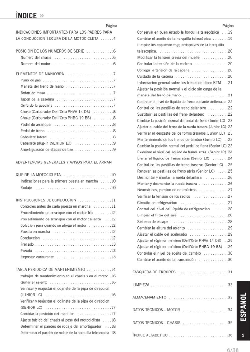 Manual de Taller KTM SX ktm sx 50 2005 - Imagen 2