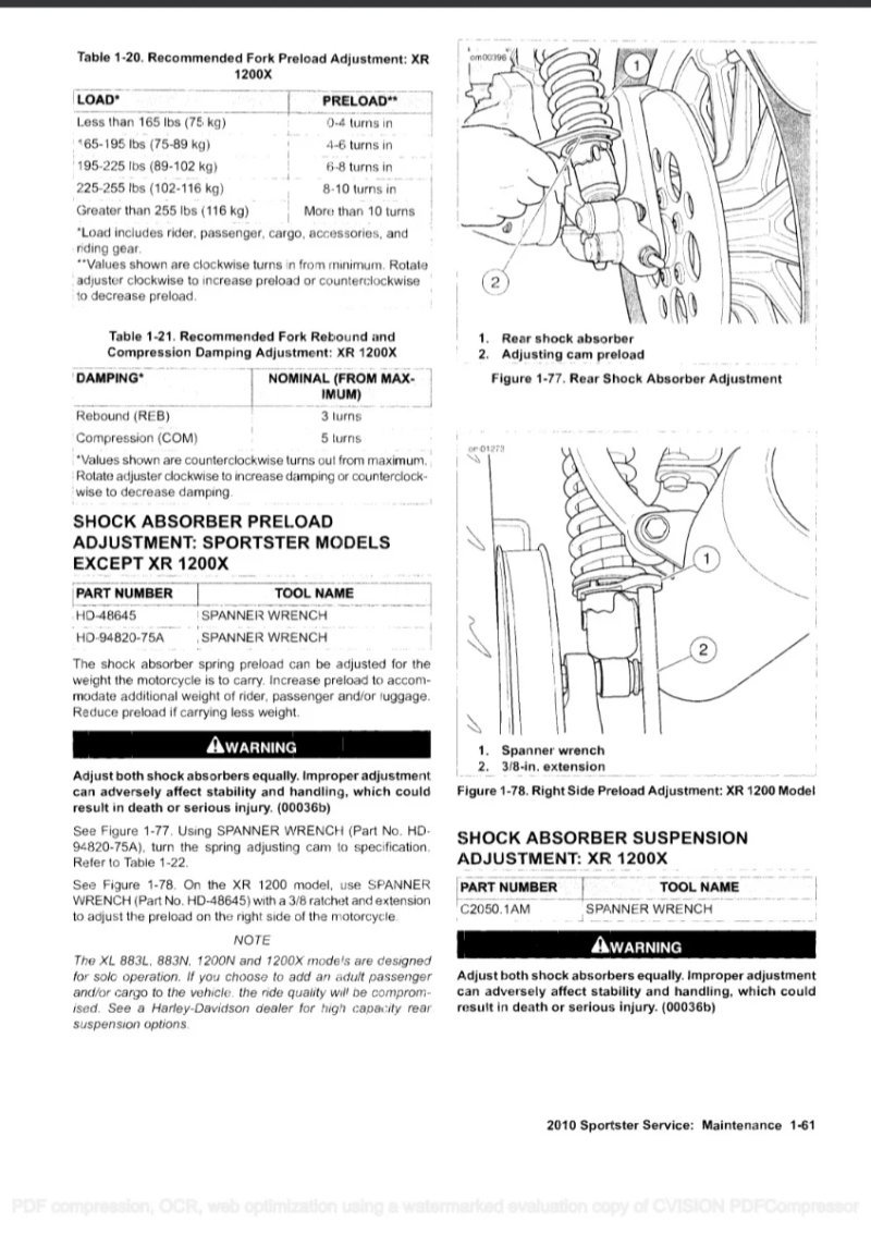 Manual de Taller Harley-Davidson Sportster 2010 (en inglés) - Imagen 3