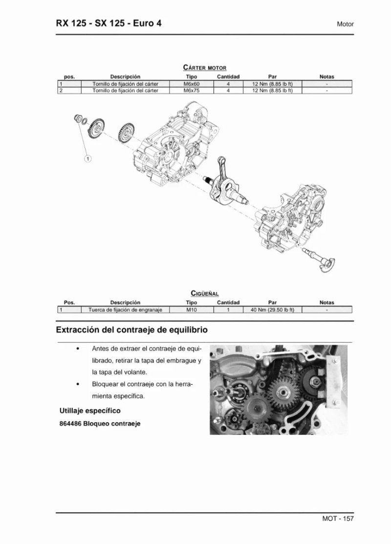 Manual de Taller Aprilia RX 125 2019 - Imagen 3