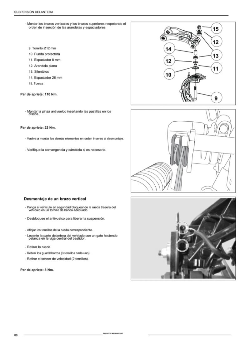 Manual de Taller Peugeot Metropolis 2014 - Imagen 3