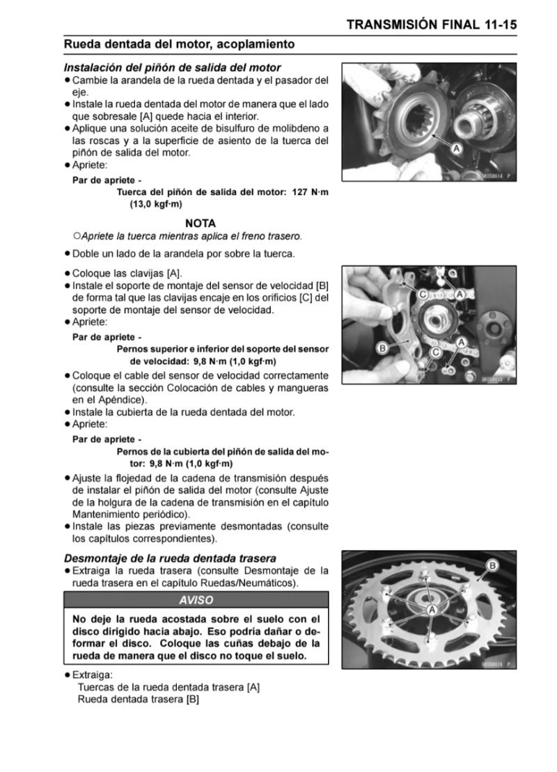 Manual de Taller Kawasaki Ninja 300 ABS 2012 - Imagen 3