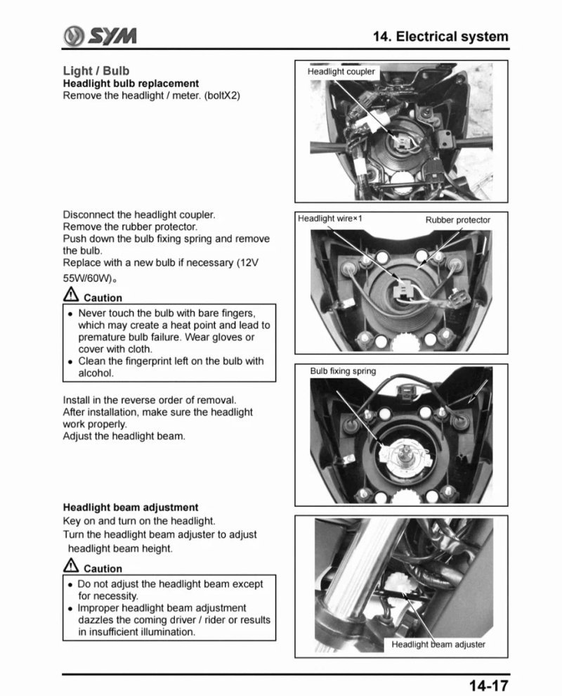 Manual de Taller Sym Wolf 2016 - Imagen 3