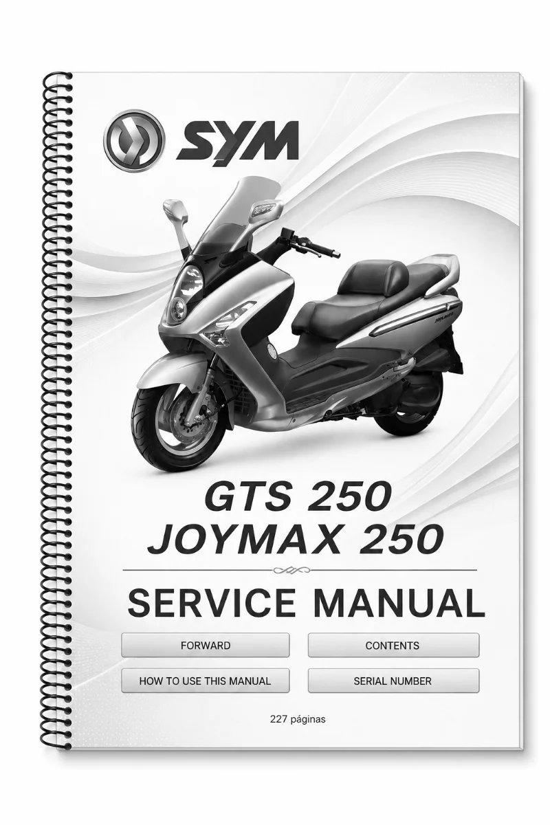 Manual de Taller SYM GTS Joymax 250 2014