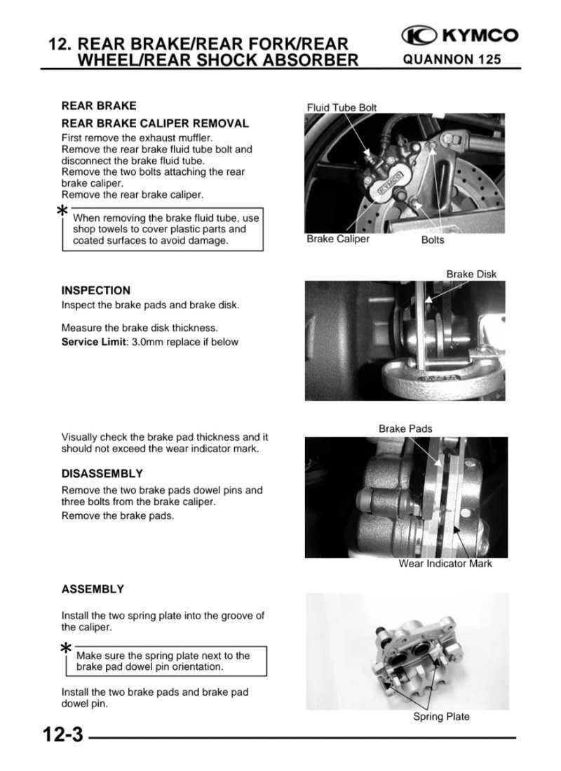 Manual de Taller Kymco Quannon 125 - Imagen 3