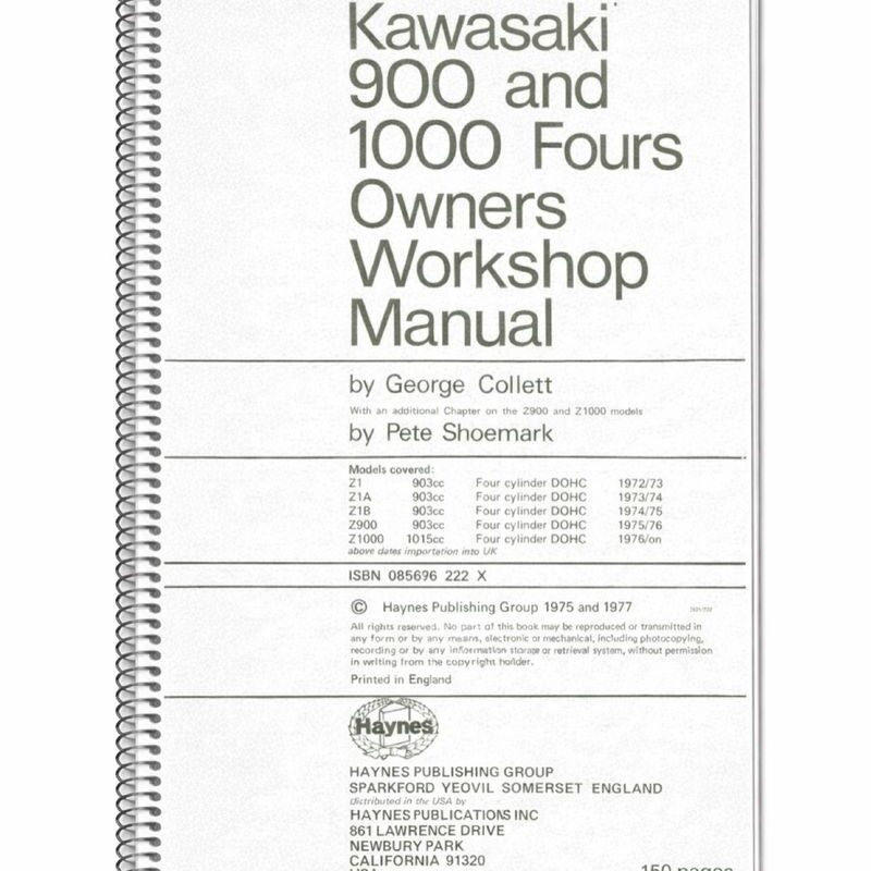 Manual Kawasaki Z1, Z1A, Z1B, Z900 y Z1000 75-77