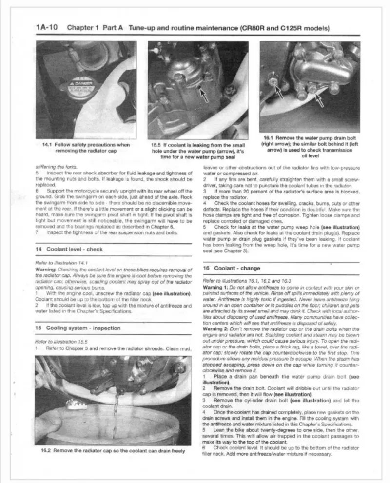Manual de Taller Honda CR 80-125-250 1986-2001 - Imagen 3