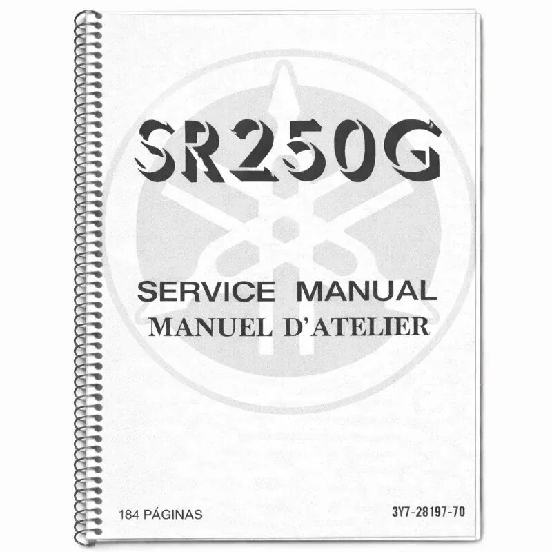 Manual de Tallee Yamaha SR250G '80