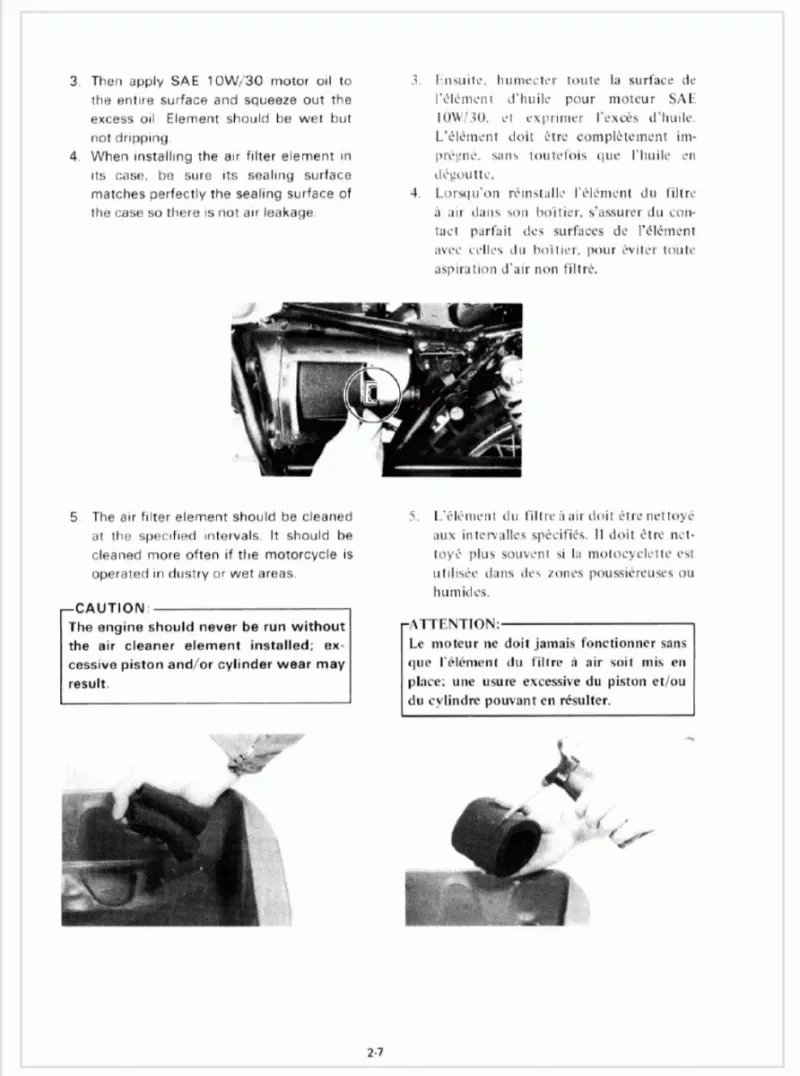 Manual de Taller Yamaha SR250G 1980 - Imagen 3