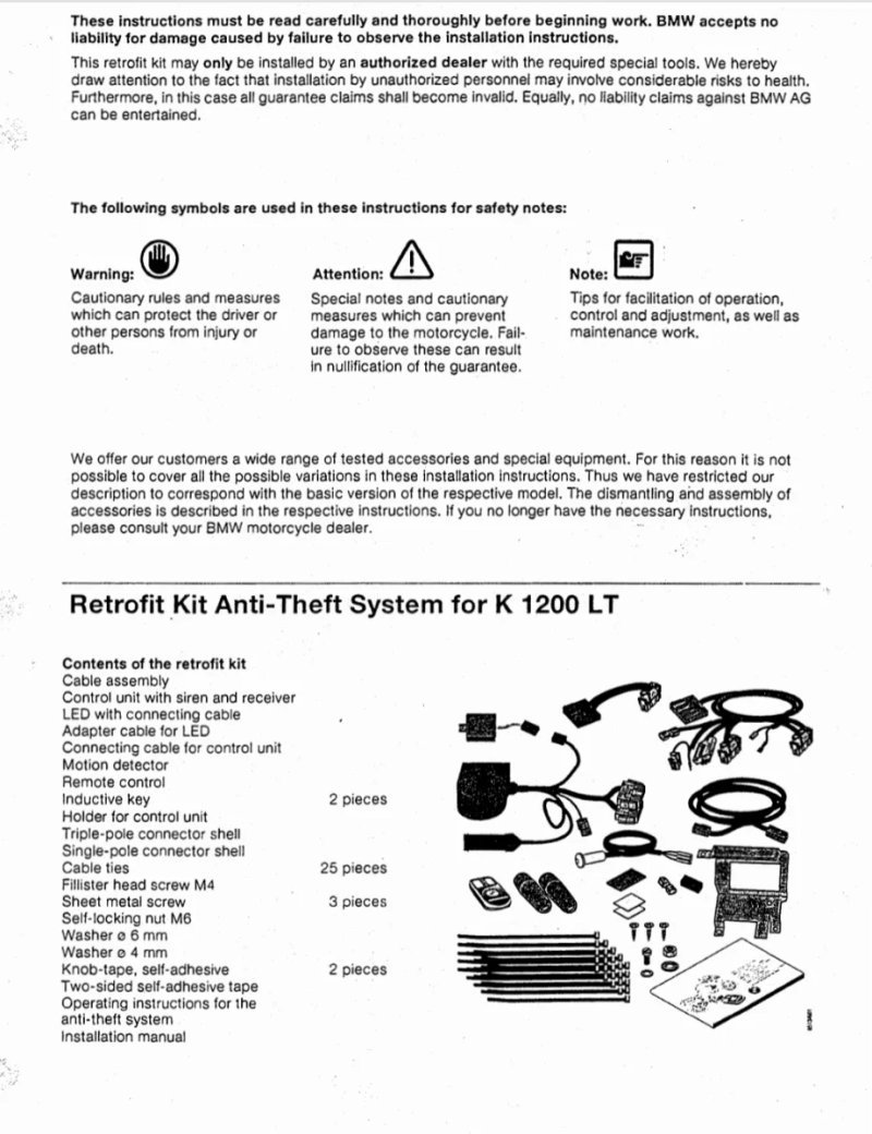 Manual de Taller BMW K1200LT 1999 - Imagen 2