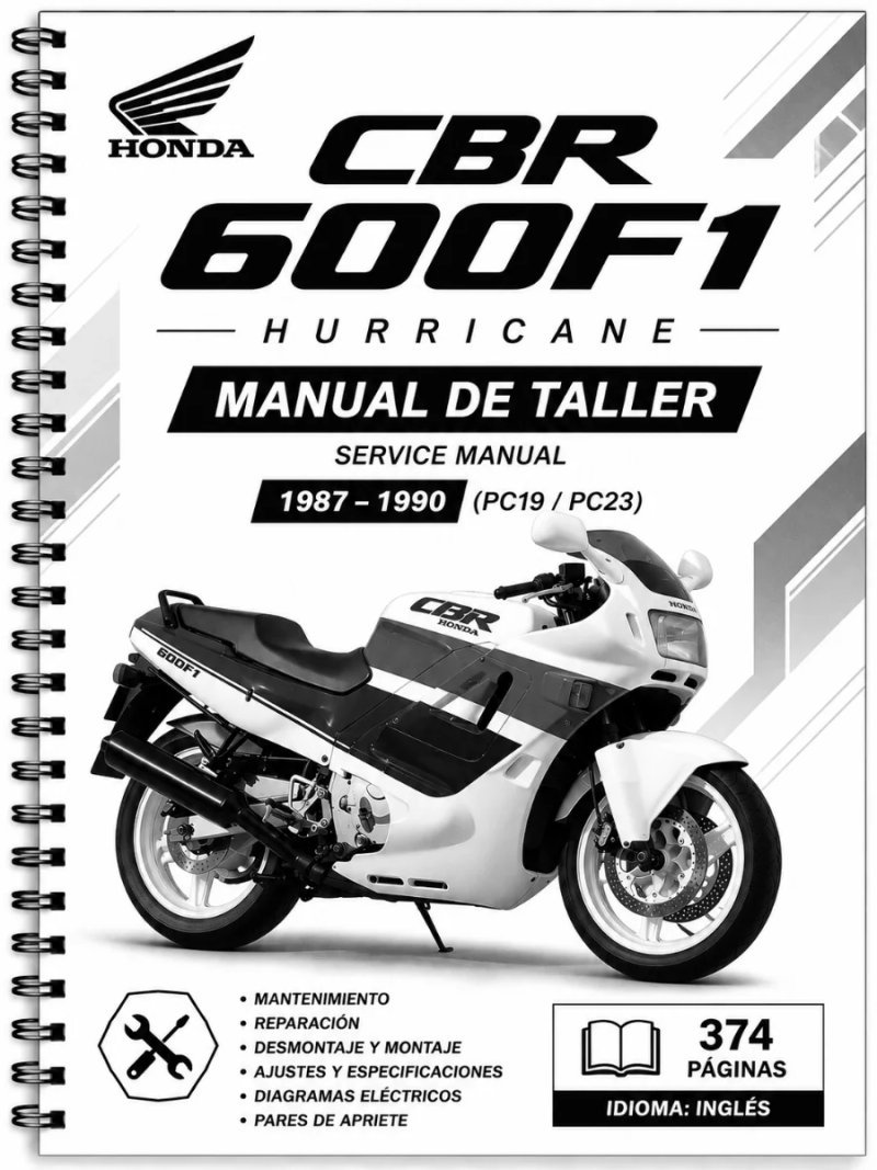 Manual de Taller Honda CBR600F 1989